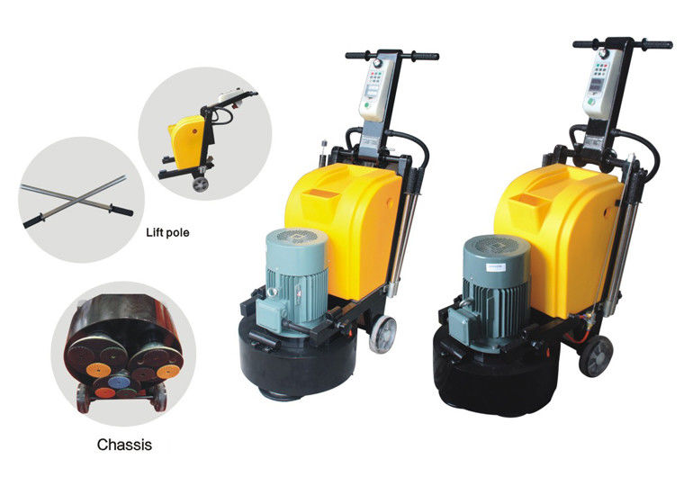 9 Heads Concrete Manual Floor Polisher / Scrubber 220V 50HZ With Planetary System