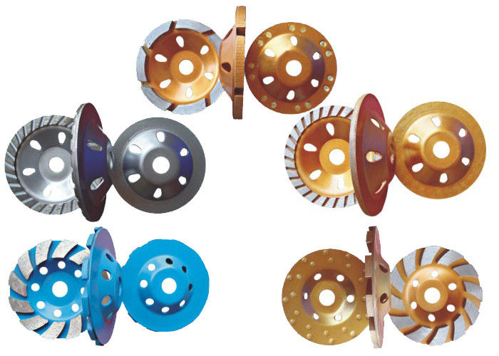 7 Segments Metal Diamond Concrete Floor Grinding Disc For Cement / Terrazzo