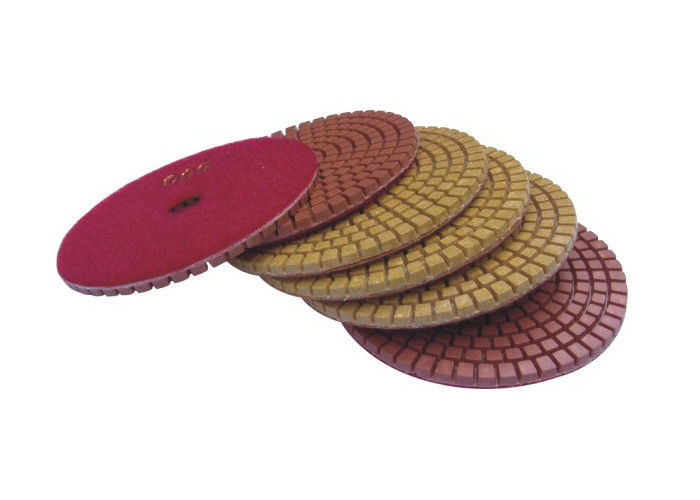 4" Concrete Terrazzo Diamond Resin Polishing Pads , Concrete Grinding Pads